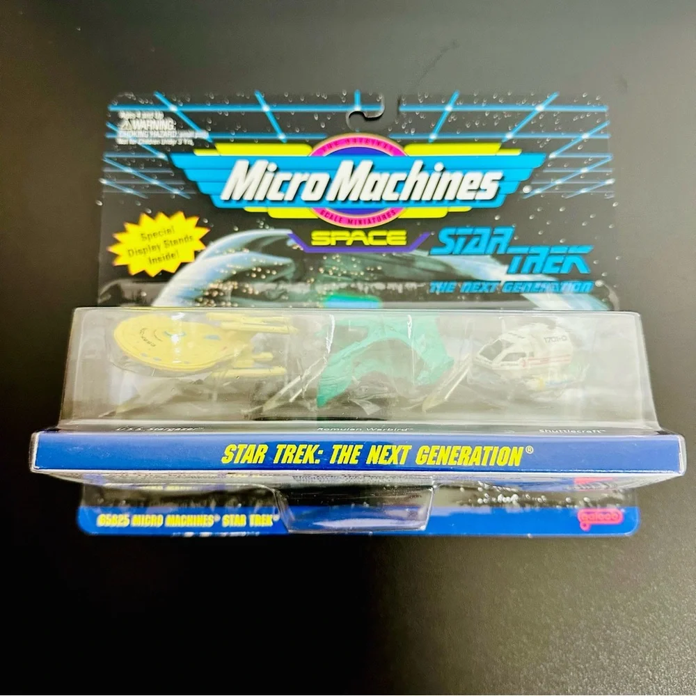 Micro Machines Star Trek The Next Generation STARGAZER WARBIRD SHUTTLECRAFT New! - Picture 7 of 7
